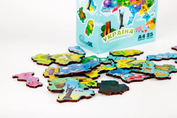 Пазл Мапа України на магніті PuzA4-22926 PuzzleOk | Зображення 2