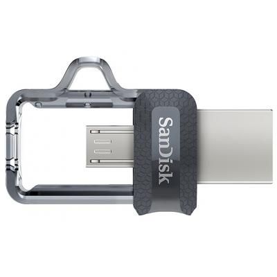 USB флеш накопичувач SanDisk 64GB Ultra Dual Black USB 3.0 OTG (SDDD3-064G-G46) | Зображення 3
