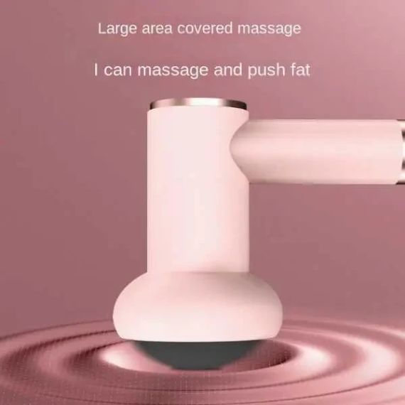 Массажер ручной Replicates Shiatsu Massager YX-720 для тела аккумуляторный с насадками антицеллюлитный Розовый | Зображення 4