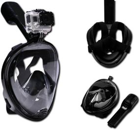 Маска для підводного плавання L/XL ЧОРНА EasyBreath Tribord 10 (GR- 142_391)