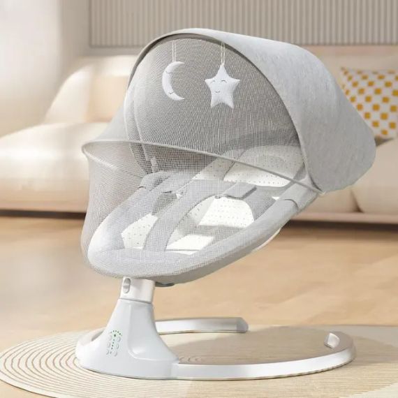 Колисковий центр шезлонг-гойдалка+москітна сітка (підвісні іграшки)