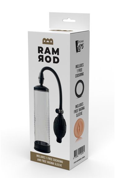 Вакуумная помпа для пениса Dream Toys RAMROD CLASSIC PENIS PUMP Sex Aura | Зображення 5