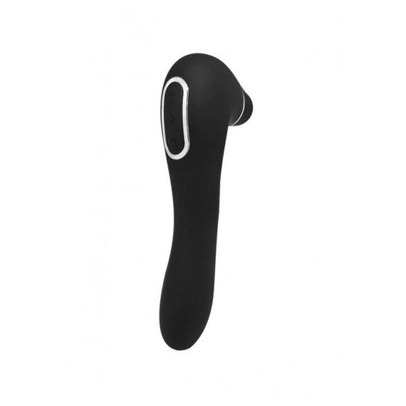 Вакуумный стимулятор с вибрацией Wooomy Smoooch Black Clitoral Suction & Vibration, Черный | Зображення 2