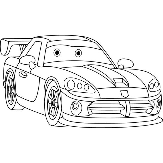 Розпис по полотну "Спортивна машинка" 15119-AC 25х30 см