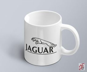 Чашка  з принтом авто логотип Jaguar  (02010102039)