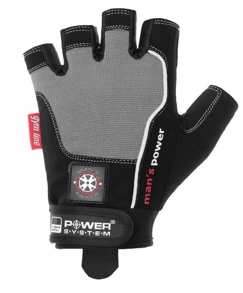 Рукавички для фітнесу Power System PS-2580 Man’s Power Black/Grey XS | Зображення 1