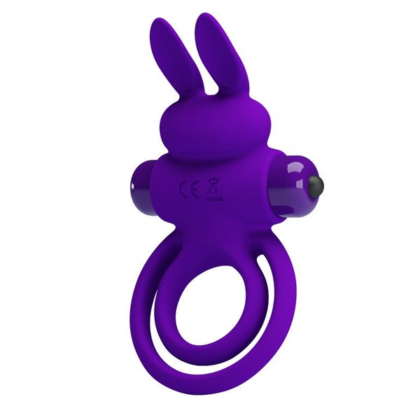 Эрекционное кольцо с вибрацией PRETTY LOVE VIBRANT PENIS RING III Purple Sex Aura