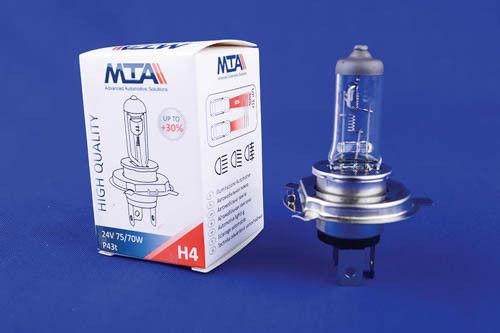 Лампа автомобільна H4 24V 75/70W P43T (ближня/даля) MTA 84273 HBC11