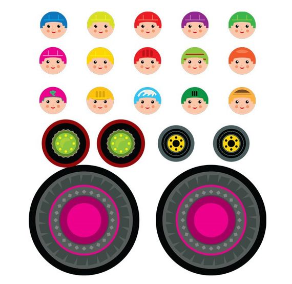 Дитяча книга розвивайка "Екскаватор" 403082 з наклейками | Зображення 1