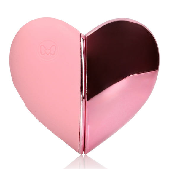 Вібратор-серце, імітує постукування, колір рожевий Loveline (Нідерланди) Sex Aura | Зображення 5