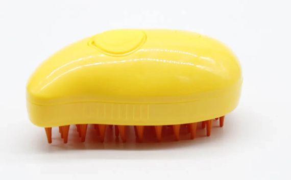 Парова щітка-масажер спрей 3в1 Жовто-Помаранчова Pet Spray Massage Brush | Зображення 2