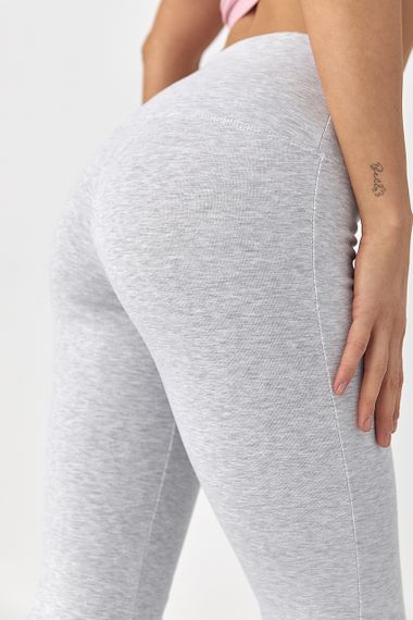 Жіночі лосини-кльош Bershka - світло-сірий цвет, L (є розміри) | Зображення 3