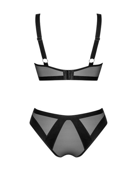 Комплект нижнего белья Obsessive Chic Amoria черный, M-L sexstyle | Зображення 9