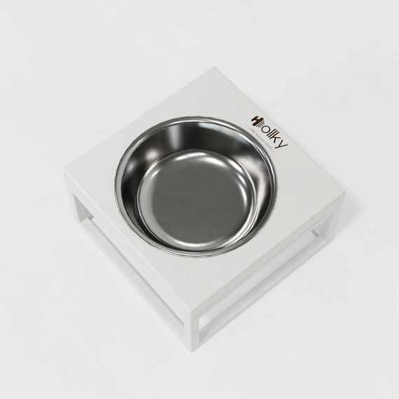 Миска на підставці для котів і маленьких собак Hollky Base Solo S (1 × 0,45 л) Solo S-18187-WHWH | Зображення 7