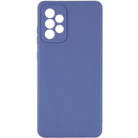 Силіконовий чохол Candy Full Camera для Samsung Galaxy A72 4G / A72 5G Голубой / Mist blue