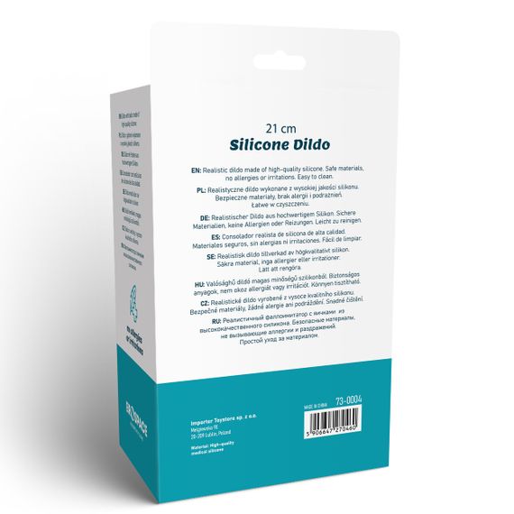 Фаллоимитатор - Erospace Natural Play Silicone Dildo D4, 21 см sexstyle | Зображення 9