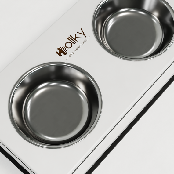 Миски на підставці для великих собак Hollky Base XL20 (2 × 1,8 л) BXL20-522620-BLWH | Зображення 7