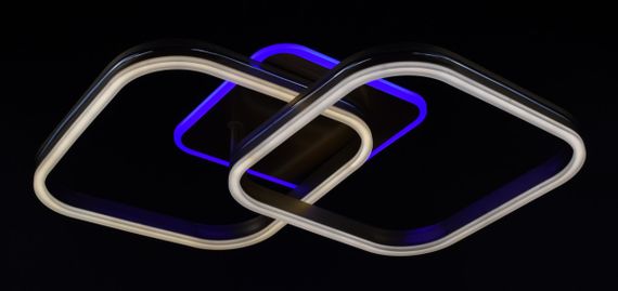 Люстра світлодіодна стельова LED світильник для квартири на стелю лед 26326 Золото 12х42х68 см. | Зображення 6