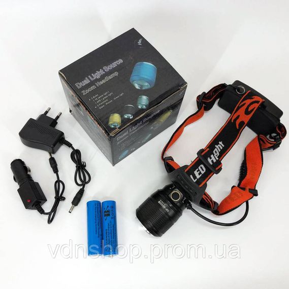 Налобный тактический фонари POLICE BL-2199-T6, Фонарь для ночной езды, Яркий светодиодный мощный фонарь EQ-47 | Зображення 3