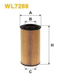 Фільтр масляний двигуна MB W210 WL7289OE6407 (вир-во WIX-FILTERS) WIX FILTERS WL7289 на MERCEDES-BENZ E-CLASS седан (W210)