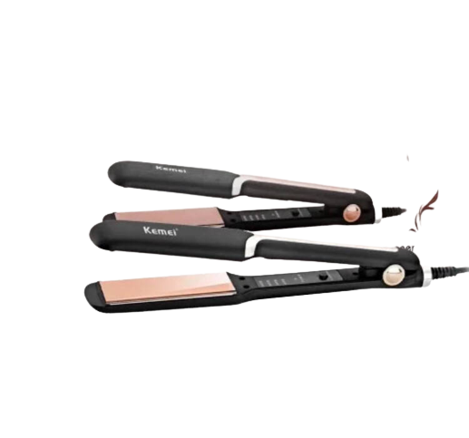 Компактный утюжок выпрямитель для волос с керамическим покрытием Kemei JB-KM-458 | Зображення 1