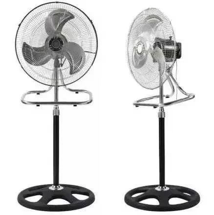 Вентилятор 3 в1 Wimpex 1807 Чорно - Сріблястий підлоговий настільний настінний охолоджувач з 3 швидкостями