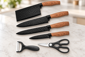 Набор кухонных ножей Kitchen utensils AND HA-177 HP227