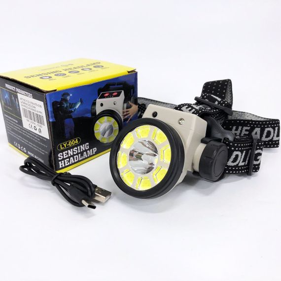 Ліхтар на голову для ЗСУ, Ліхтарик на лоб, Потужний налобний ліхтар для риболовлі AL-33 | Зображення 3