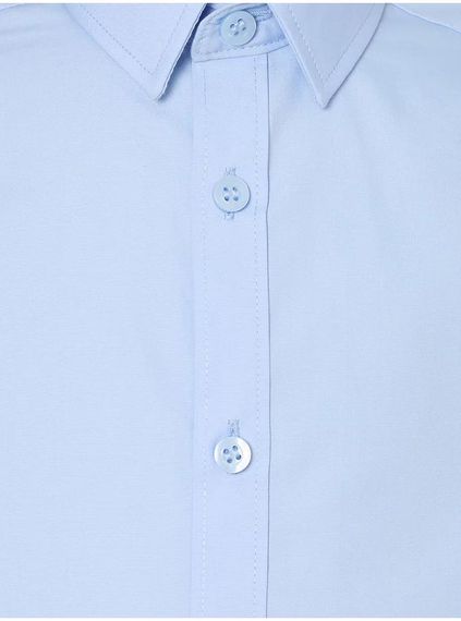 Підліткова сорочка для хлопчика Slim Fit з довгим рукавом George 152-158 см Блакитна (25091745) | Зображення 1
