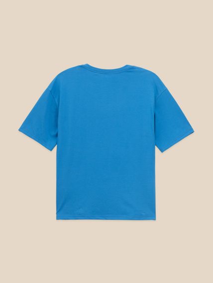 Футболка однотонна жіноча LAWA WBC02301 S Синій shop (2000999614286) | Зображення 2