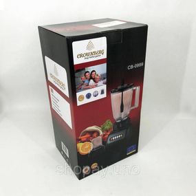 Профессиональный блендер для коктейлей Crownberg Cb-0999, Электрический блендер стационарный для смузи VS-80