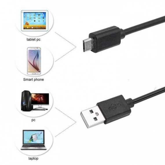 Usb камера эндоскоп, Usb эндоскоп для андроид, Автомобильный эндоскоп с поворотной камерой | Зображення 4