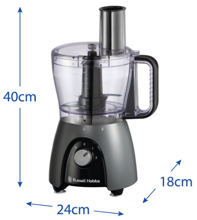 Кухонний комбайн Russell Hobbs 27111-56 Matte Charcoal Food Processor | Зображення 7