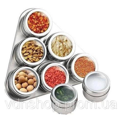Набір баночок для спецій спецівник MAG-745, Органайзер для зберігання спецій на кухні KU-21 | Зображення 8