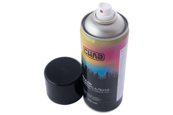 Емаль універсальна RAL 9005 чорна глянсова 400 мл СИЛА 9513011 | Зображення 1