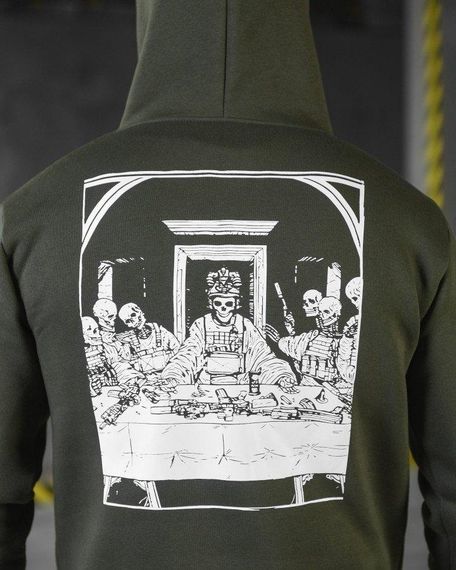 Худі CELEO на флісі олива diner ВТ3889 | Зображення 5