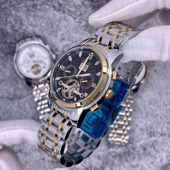 Жіночий годинник Skmei M029TGDBK Gold-Silver-Black | Зображення 6