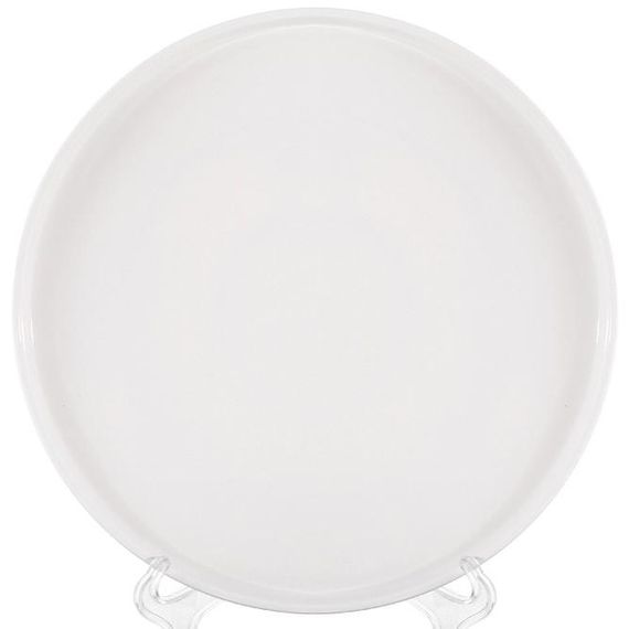 Тарілка обідня White City, набір 2 тарілки Ø25см, біла порцеляна