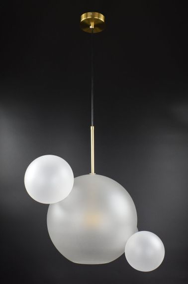 Люстра світлодіодна підвісна LED світильник для квартири на стелю лед 26700 Бронза 50-180х51х51 см.