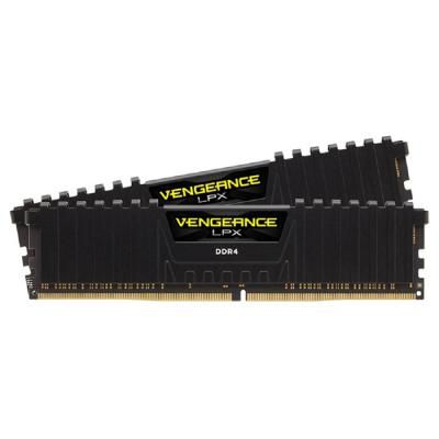 Модуль пам'яті для комп'ютера DDR4 16GB (2x8GB) 3200 MHz Vengeance LPX Black Corsair (CMK16GX4M2B3200C16) | Зображення 1