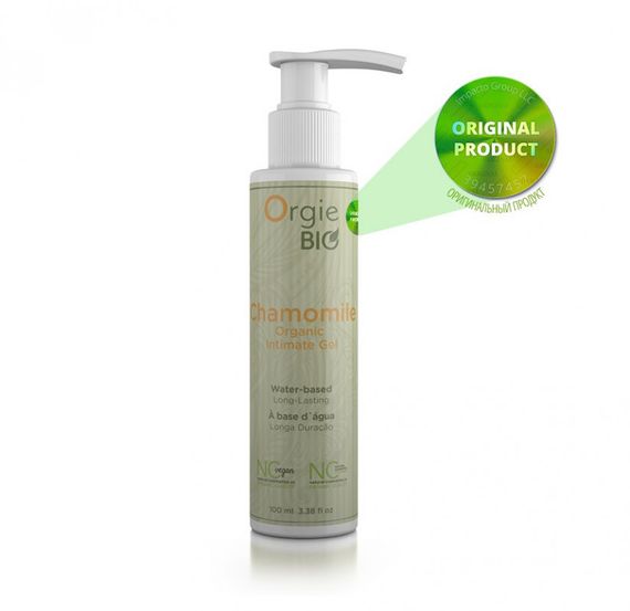 Органічний лубрикант з екстрактом ромашки CHAMOMILE, 100 мл, ORGIE BIO (Бразилія-Португалія)
