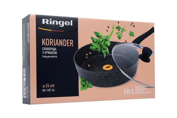 Сковорода RINGEL Koriander пательня глибока 28 см з кришкою (RG-1107-28) (RG-1107-28) | Зображення 6