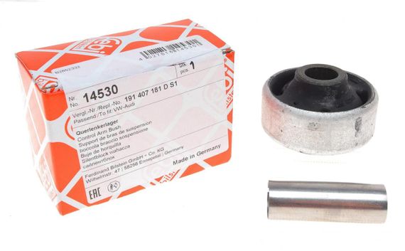 Сайлентблок важеля переднього ззаду VW Golf 83-02 з монтажною втулкою  14530