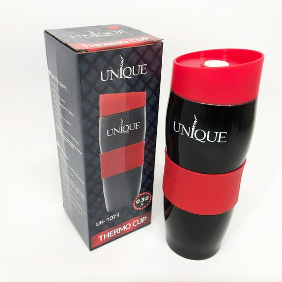 Термокухоль UNIQUE UN-1073 0.38 л Термокухоль для школярів, Якісний сімейний термос. Колір: червоний | Зображення 1