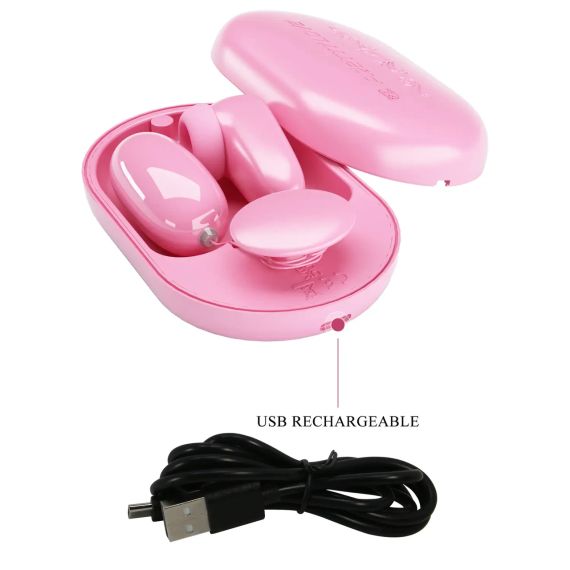 Вакуумний стимулятор із віброяйцем PRETTY LOVE — Magic Box Pink, BI-300055 Sex Aura | Зображення 8