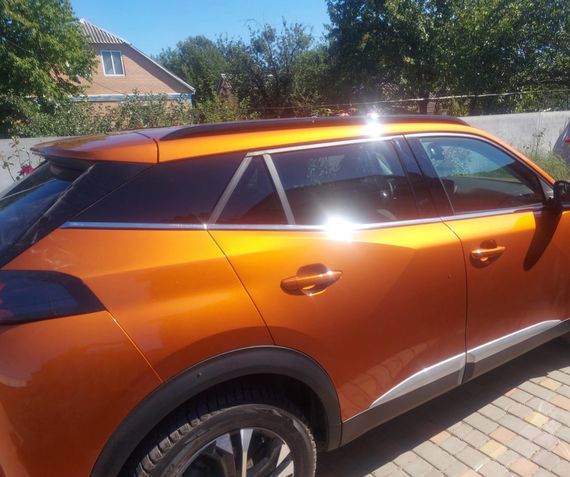 Окантовка вікон (6 шт, нерж) для Peugeot 2008 2019-2024 рр | Зображення 4