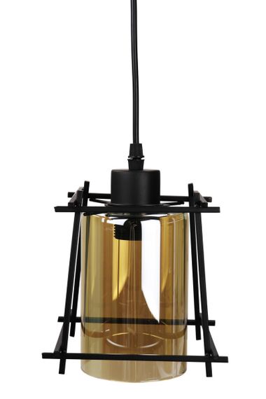 Люстра підвісна LOFT на 1 лампочку 25051 Чорний 30-90х16х21 см. | Зображення 1