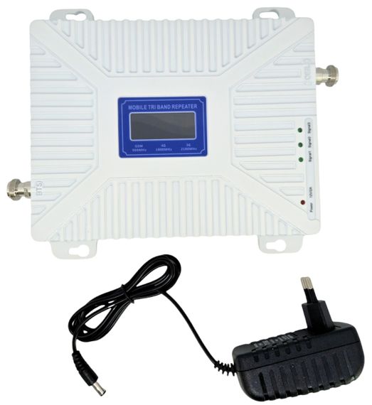 Усилитель мобильной связи интернета GSM репитер ретранслятор полный комплект антенна 12 Дбі  900\1800\2100 МГц | Зображення 5