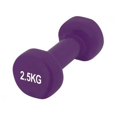 Гантель PowerPlay вінілові 4125 Achilles 2 х 2.5 кг Фіолетові (PP_4125_2.5kg_2in) | Зображення 2