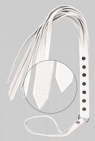 Флогер S&M Fancy Leather Floger, White Sex Aura